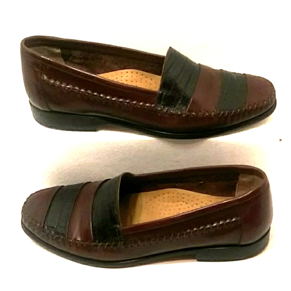 Giorgio Brutini La Glove Brown Leather Loafers